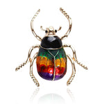 carnival beetle brooch