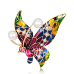 Mosaic Butterfly Brooch
