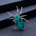 Esmeralda Spider Brooch