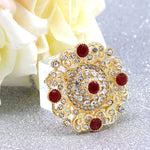 Antique Rhinestone & Sequin Brooch