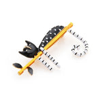 Black Cat Hanging Cat Brooch