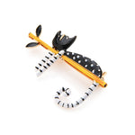 Black Cat Hanging Cat Brooch