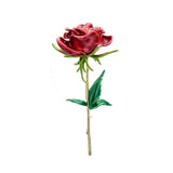 red duchess rose flower brooch