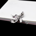 Fairy Stork Bird Brooch