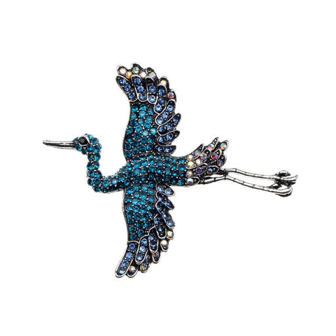 Fairy Stork Bird Brooch
