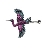 fairy stork bird brooch
