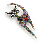 Sequin Cat Brooch