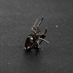 Chocolate Quartz Spider Brooch