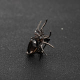 Chocolate Quartz Spider Brooch
