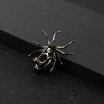Chocolate Quartz Spider Brooch