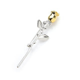 Rose Gold Flower Brooch