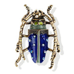 Egyptian blue beetle brooch