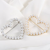 Pearls of Joy Heart Brooch