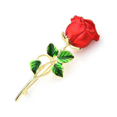 Natural Rose Flower Brooch