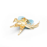 Azure Blue Bird Brooch