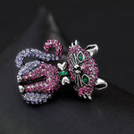 Two-tone Cat Brooch