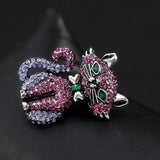 Two-tone Cat Brooch