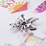 Azure Goddess Spider Brooch
