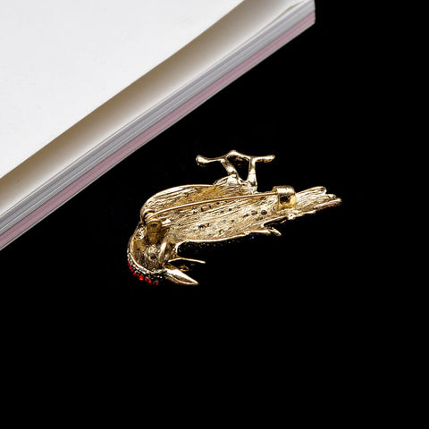 Fiery Sparks Bird Brooch