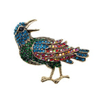 fiery sparks bird brooch
