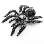 Black 10-Legged Spider Brooch