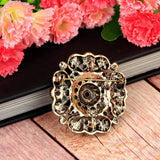 Antique Rhinestone & Sequin Brooch