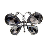Black Shiny Butterfly Brooch