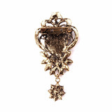 Antique Star Cameo Brooch