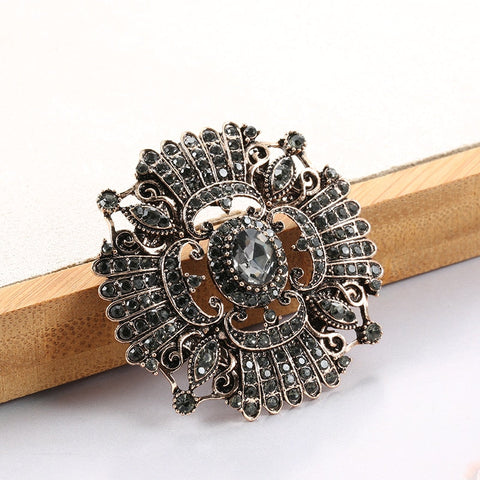 Antique Golden Circle Brooch