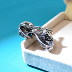 Rhinestone Baby Dog Brooch