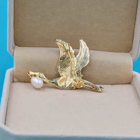 Majestic Flight Bird Brooch