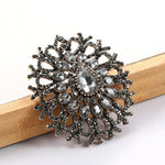 Antique Vintage Canvas Brooch