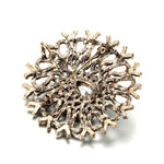 Antique Vintage Canvas Brooch