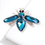 Midnight Blue Bee Brooch