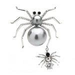 Mother & Daughter Spider Brooch
