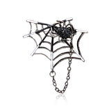 spider brooch in its web