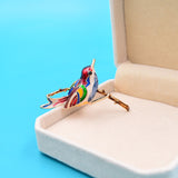 Colorful Surprise Bird Brooch
