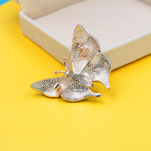 Blue Butterfly Brooch