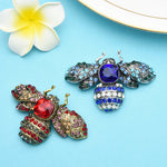 Azure Bee Brooch