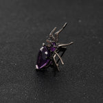 Eternal Amethyst Spider Brooch