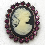 Black & White Cameo Brooch