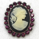 Black & White Cameo Brooch