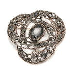 Antique Gold Ribbon Brooch