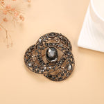 Antique Gold Ribbon Brooch