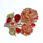 Eldorado Rose Flower Brooch