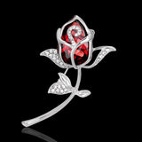 Royal Rose Flower Brooch