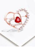 Shining Desire Heart Brooch