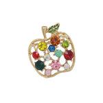 Original Colorful Apple Brooch