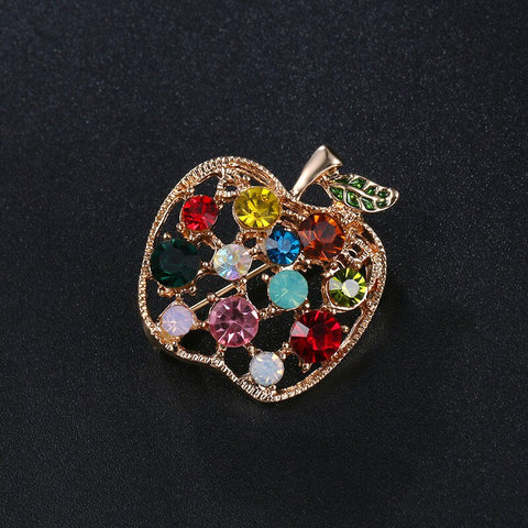 Original Colorful Apple Brooch