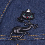 Gentleman Cat Brooch